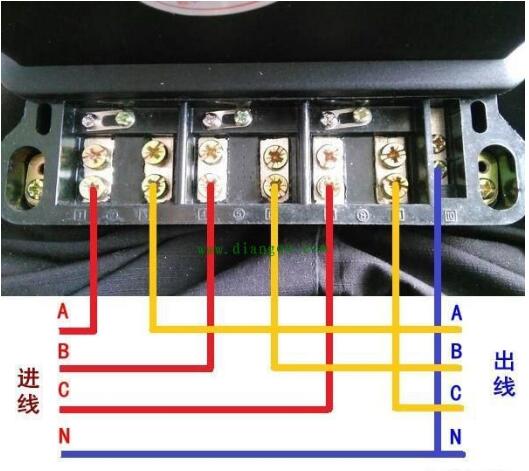 煙臺(tái)威思頓DTZ178三相四線智能電能表直通式怎么接線？